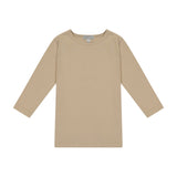 חולצת כותנה לילדים עם שרוולים של 3/4