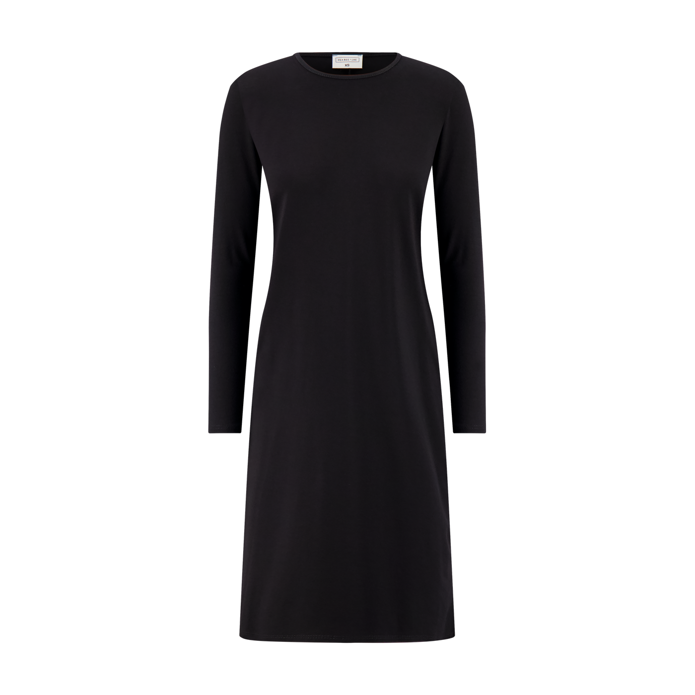 column slip dress with sleeves Seamless Long Sleeve Slip Dress