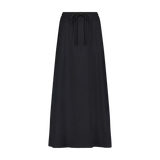 Woman's Midi Scuba A-line Drawstring Skirt