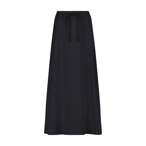 Woman's Midi Scuba A-line Drawstring Skirt