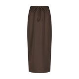 WOMENS MIDI SCUBA DRAWSTRING SKIRT