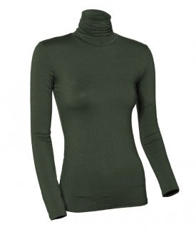 Modal Long Sleeve Turtleneck Shell