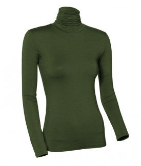 Modal Long Sleeve Turtleneck Shell