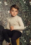 Kids Flat Knit Viscose Turtleneck Sweater