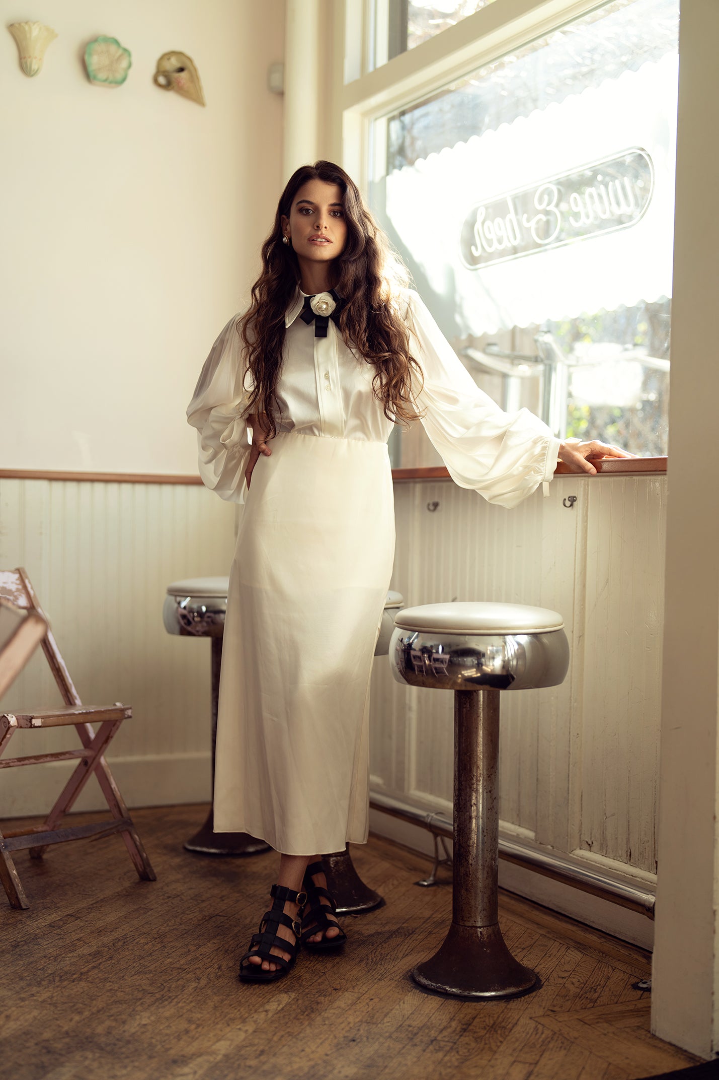 חצאית מקסי משיי