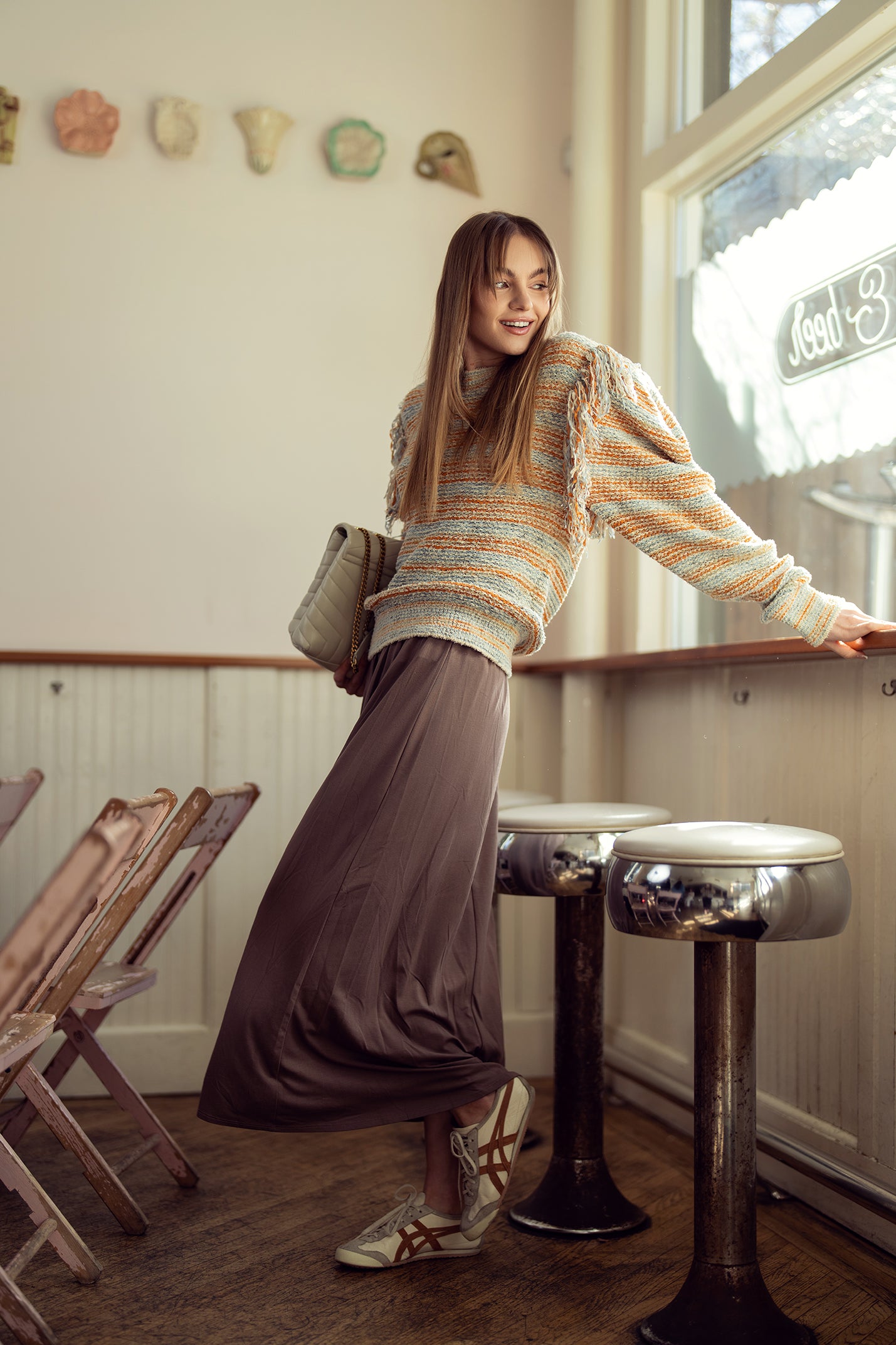 חצאית מקסי גלי