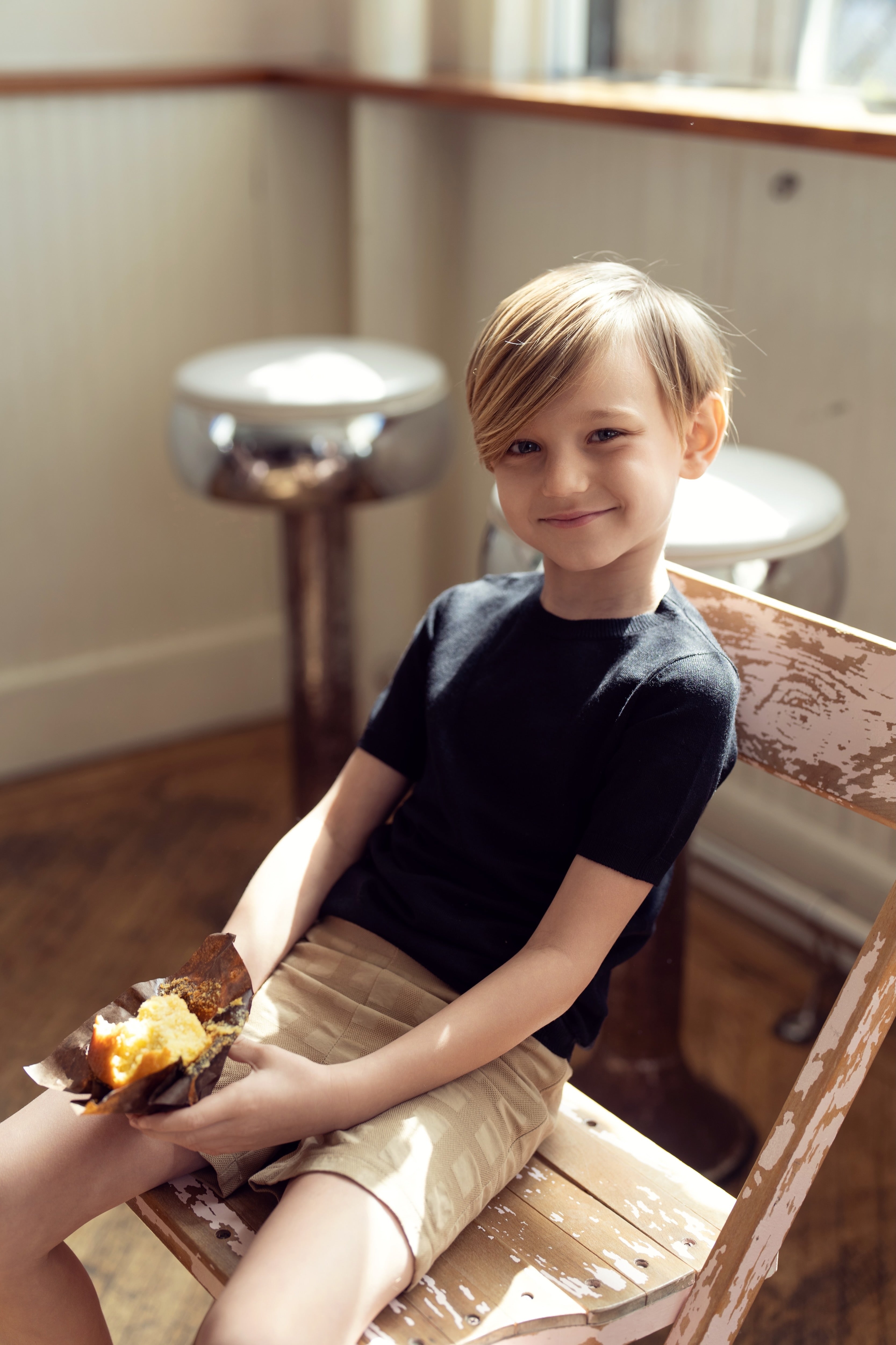 Kids Flat Knit Sweater Short Sleeve