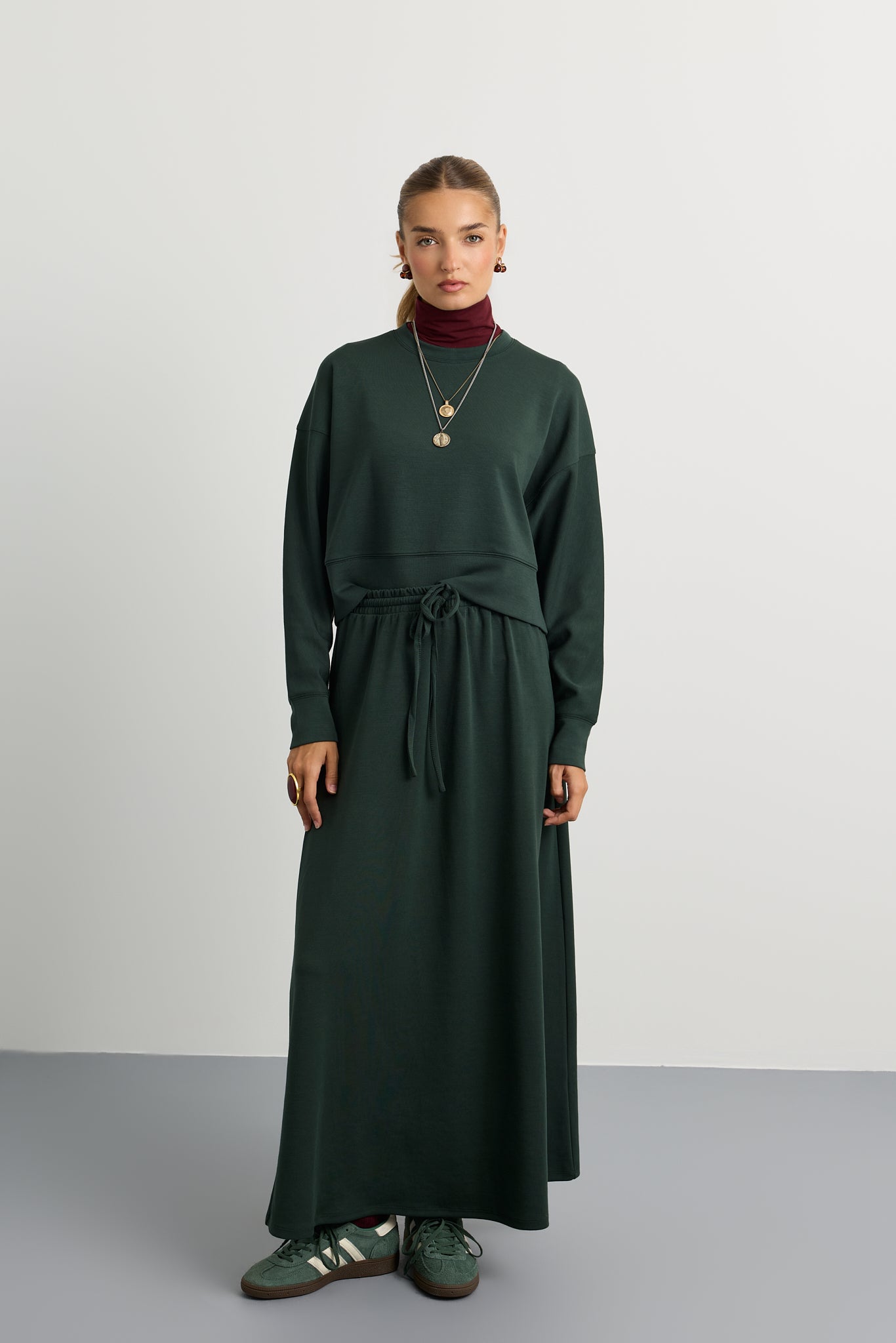 Scuba A-line Drawstring Skirt