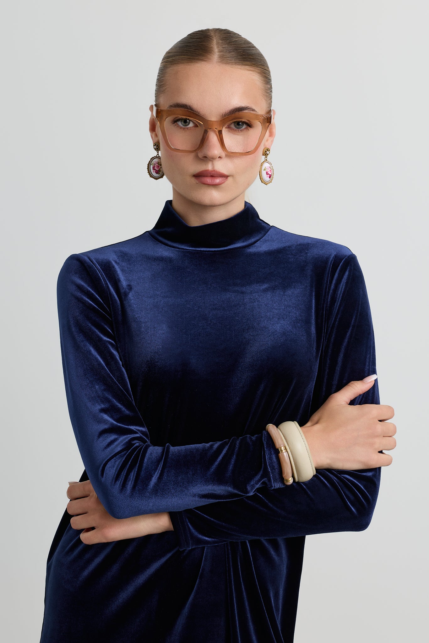 Luna Velvet Maxi Turtleneck