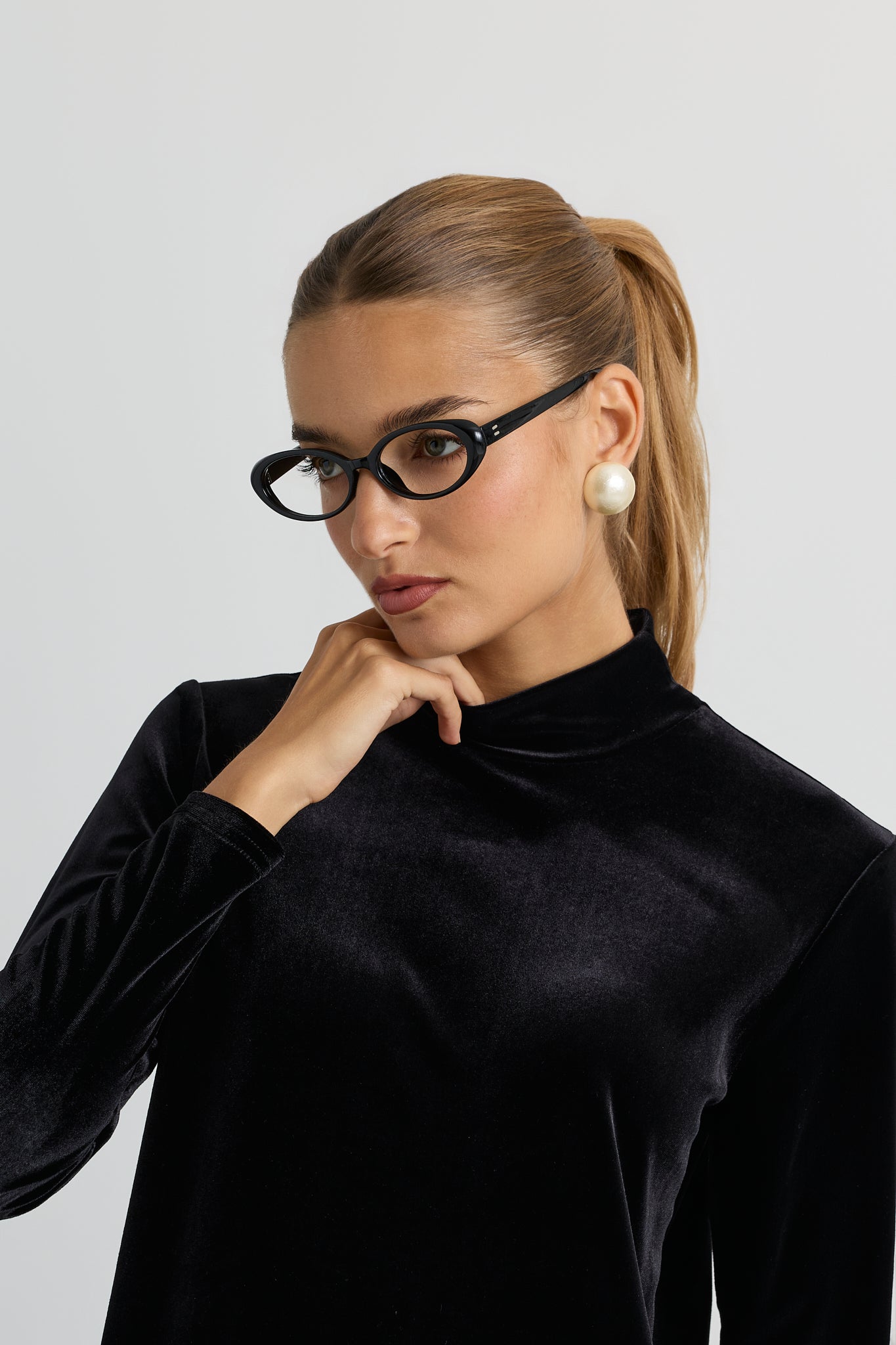 Luna Velvet Maxi Turtleneck