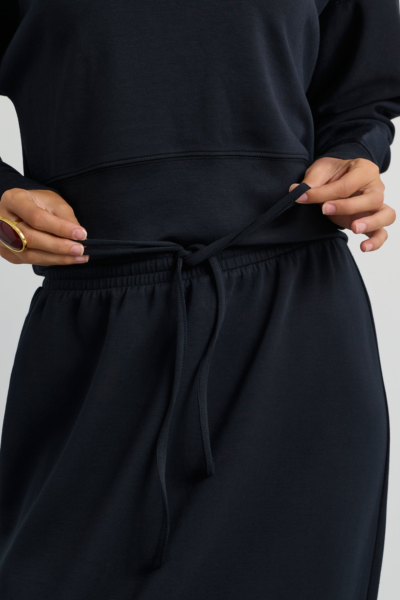 Scuba A-line Drawstring Skirt