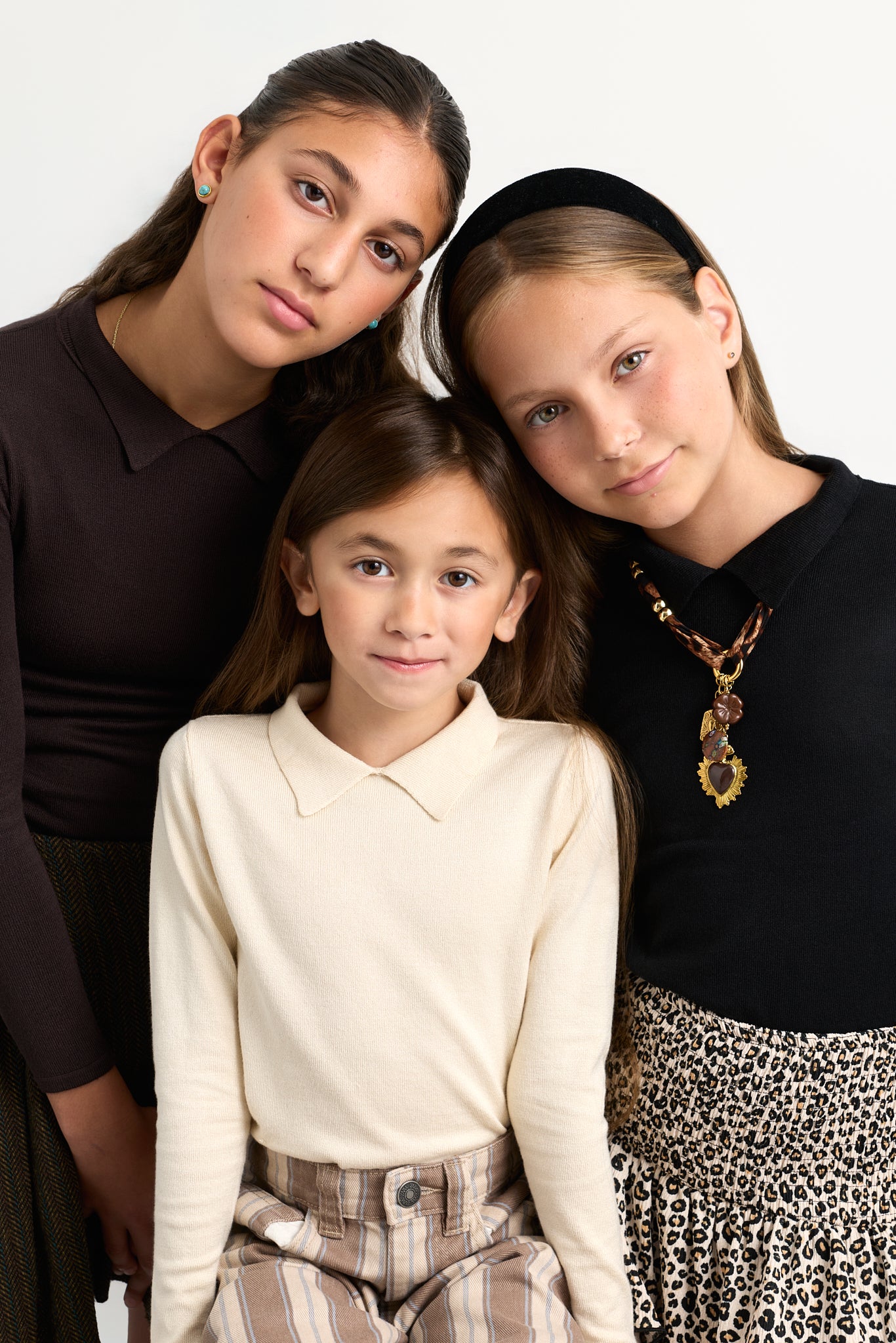 Kids Flat Knit Collared Sweater