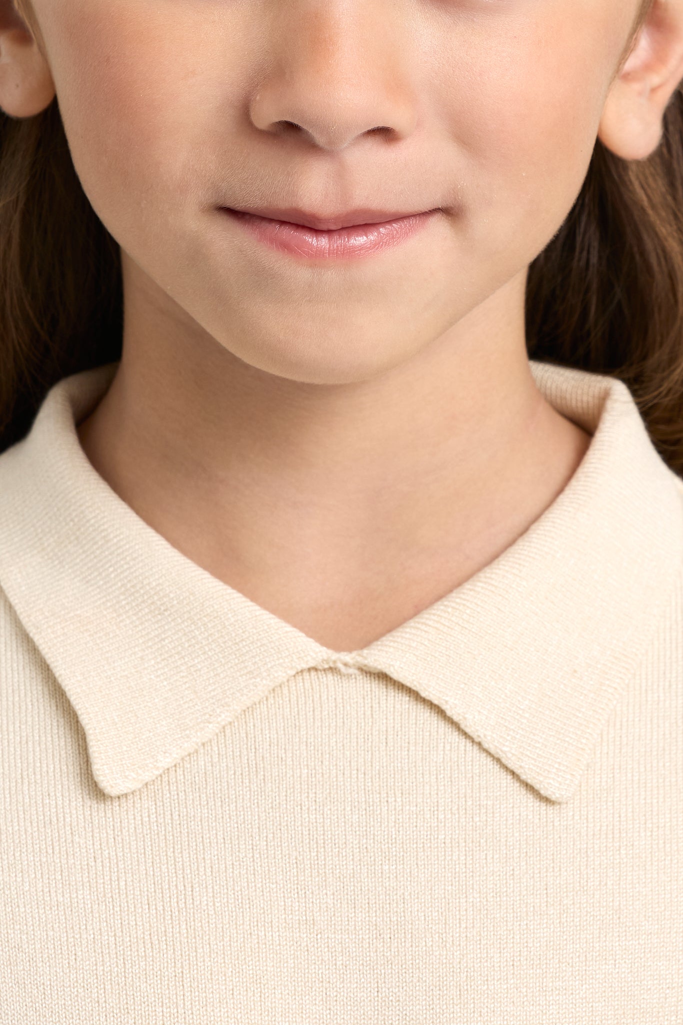 Kids Flat Knit Collared Sweater