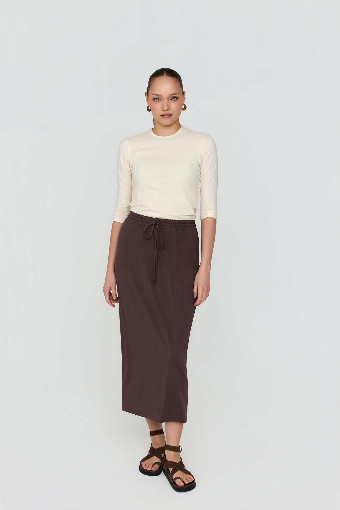 Midi Drawstring Skirt – The Shell Station