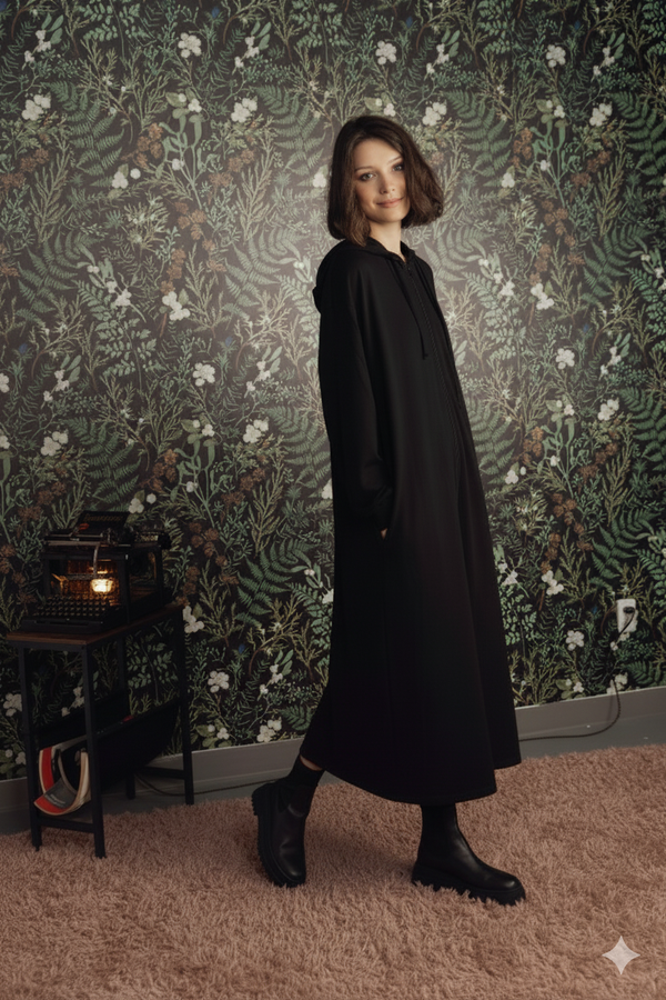 Scuba Zip Maxi Dress