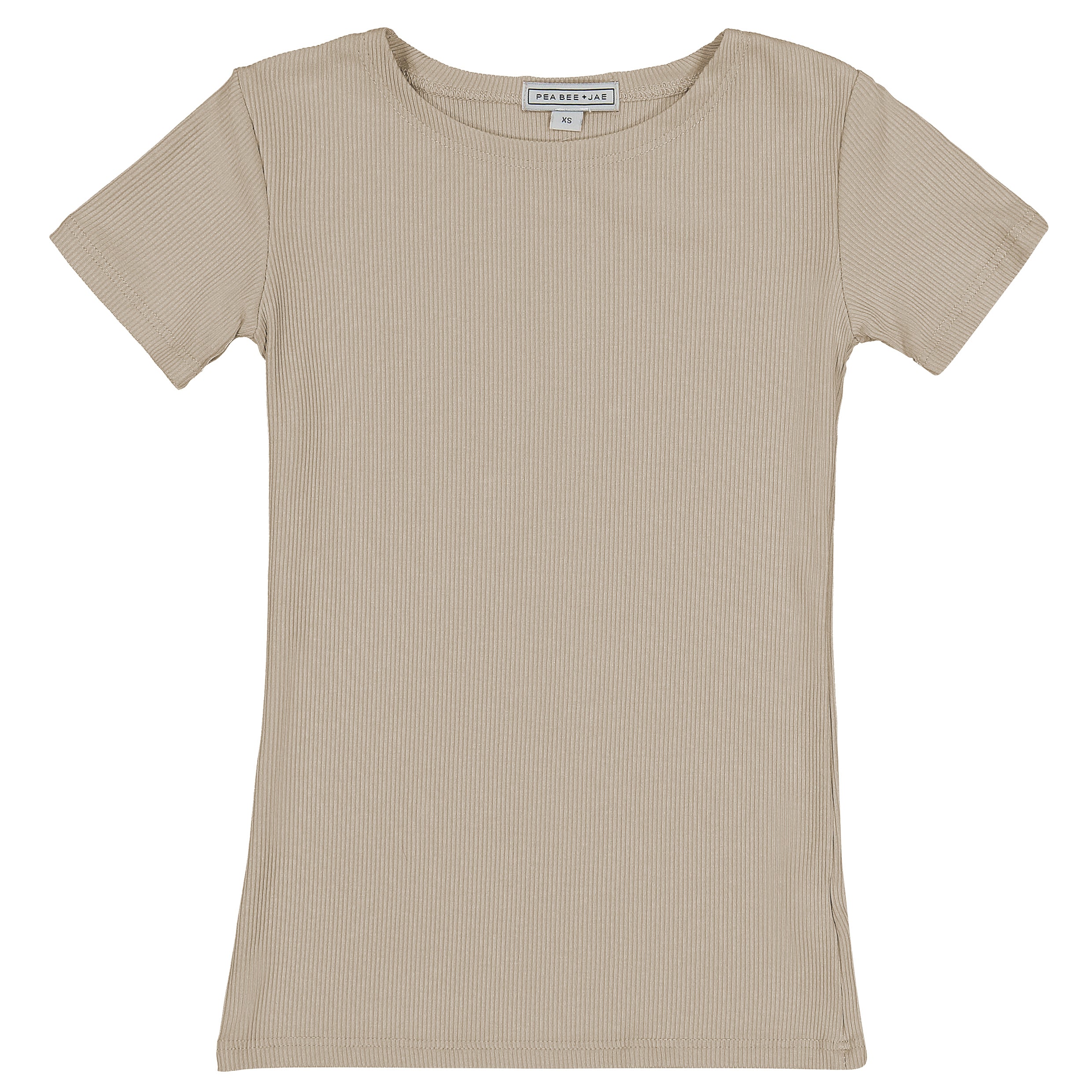 Kids Ribbed Short Sleeve Shell