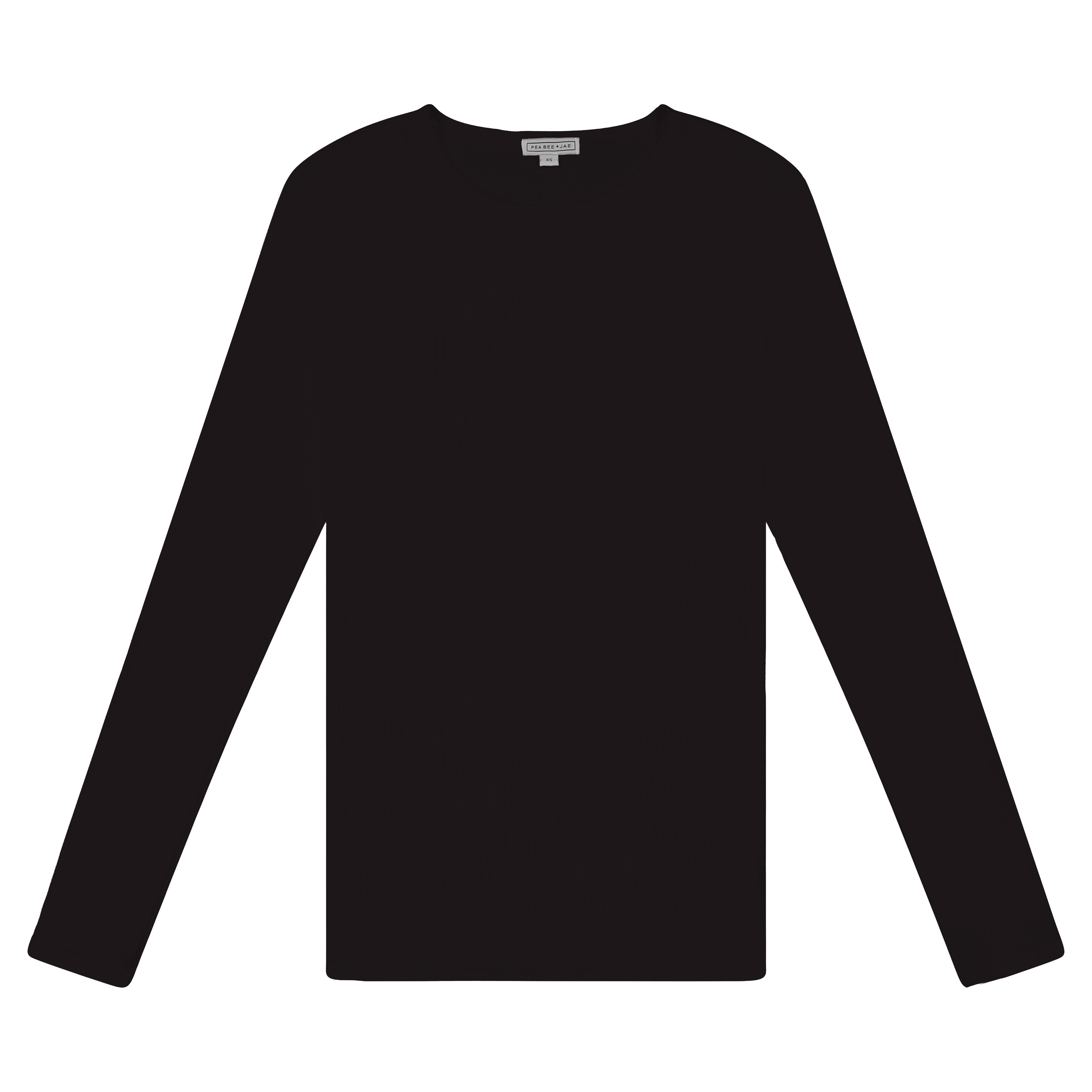 Kids Ribbed Long Sleeve Shell