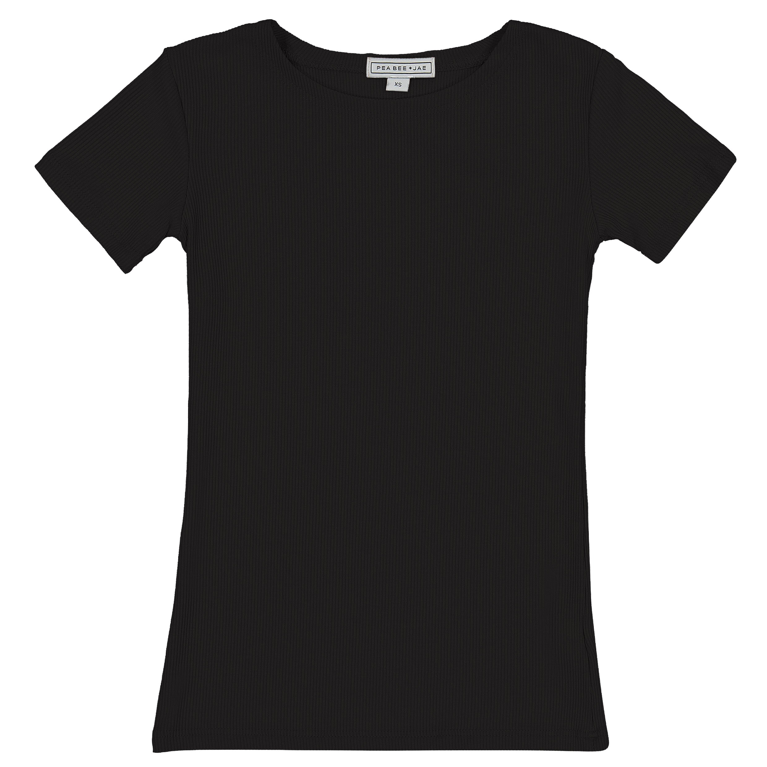 Kids Ribbed Short Sleeve Shell