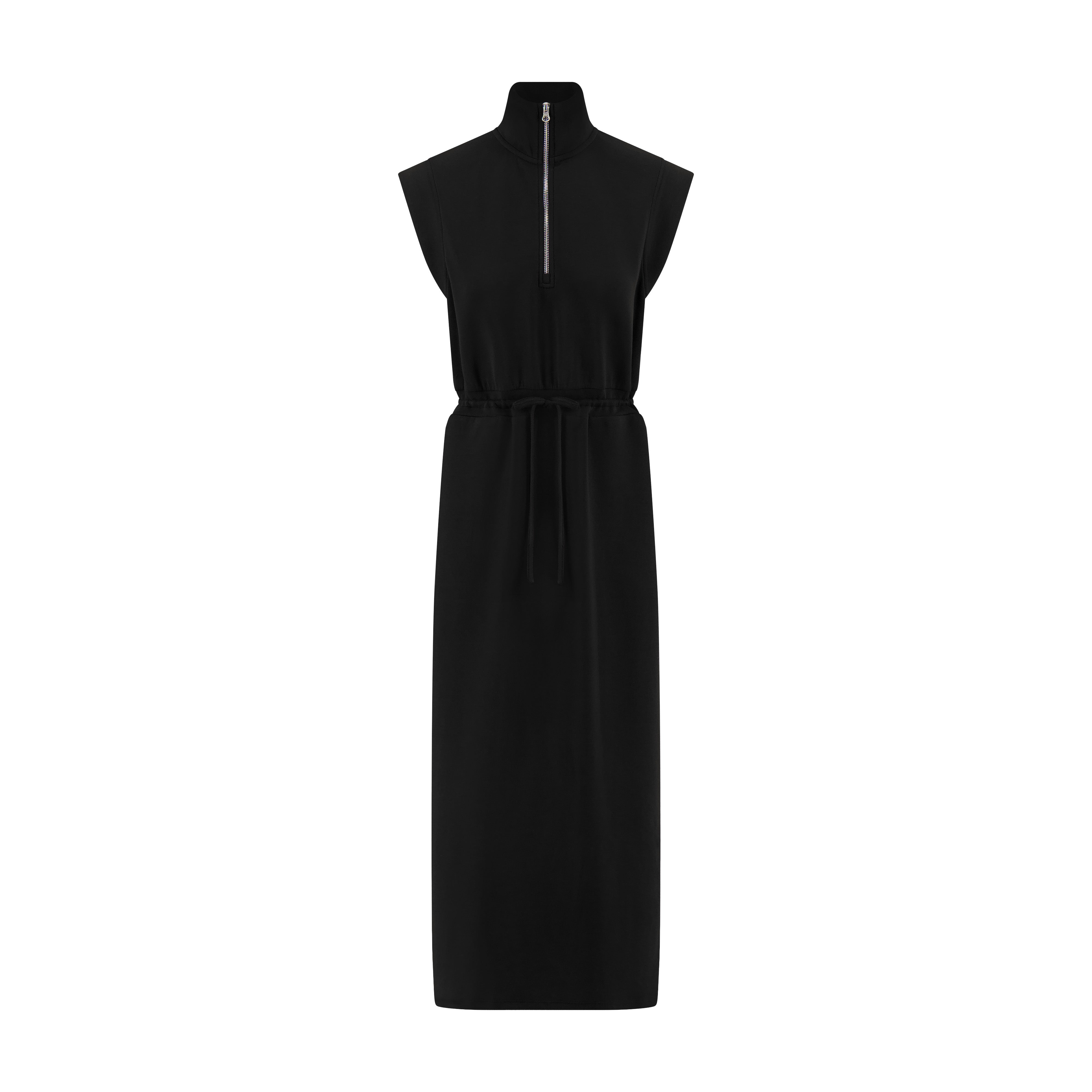 Women's Scuba Drawstring Maxi Dress