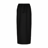 WOMENS MIDI SCUBA DRAWSTRING SKIRT