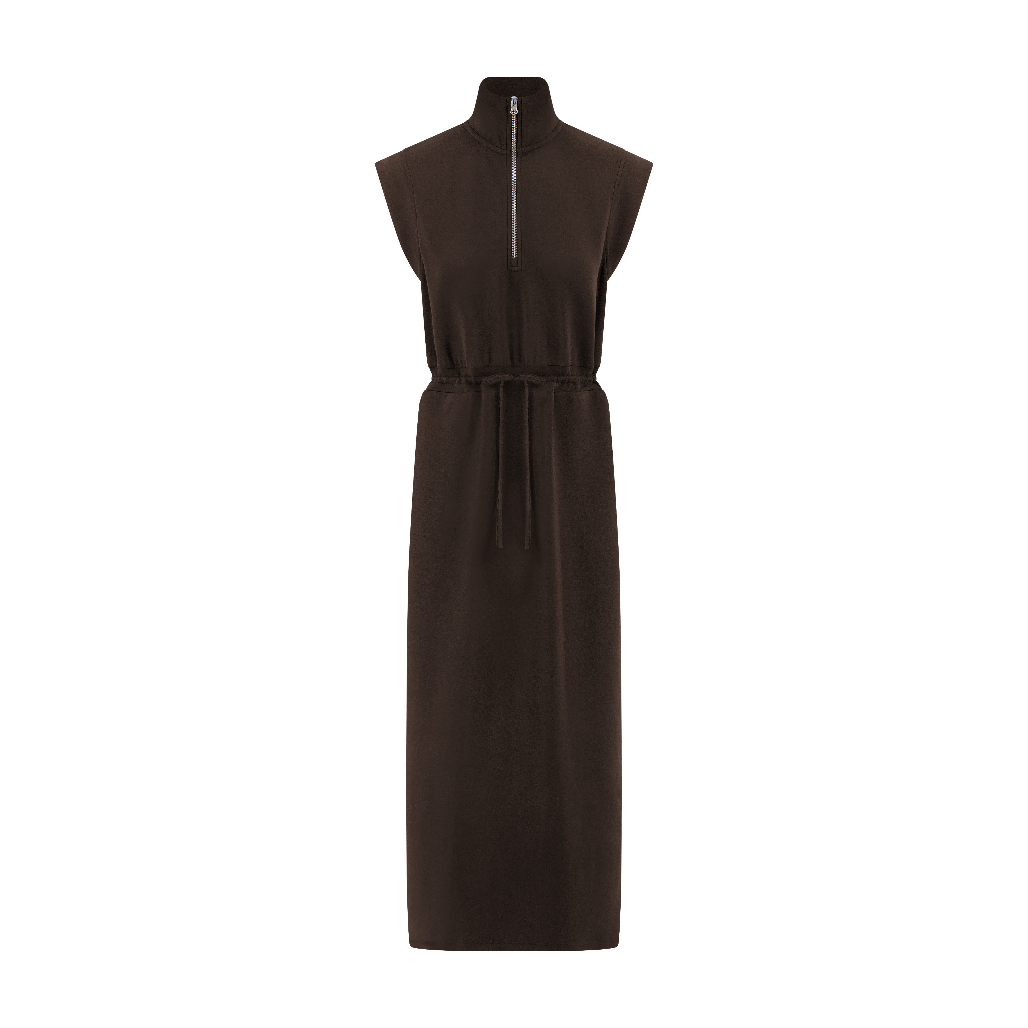 Women's Scuba Drawstring Maxi Dress