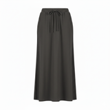 Woman's Midi Scuba A-line Drawstring Skirt
