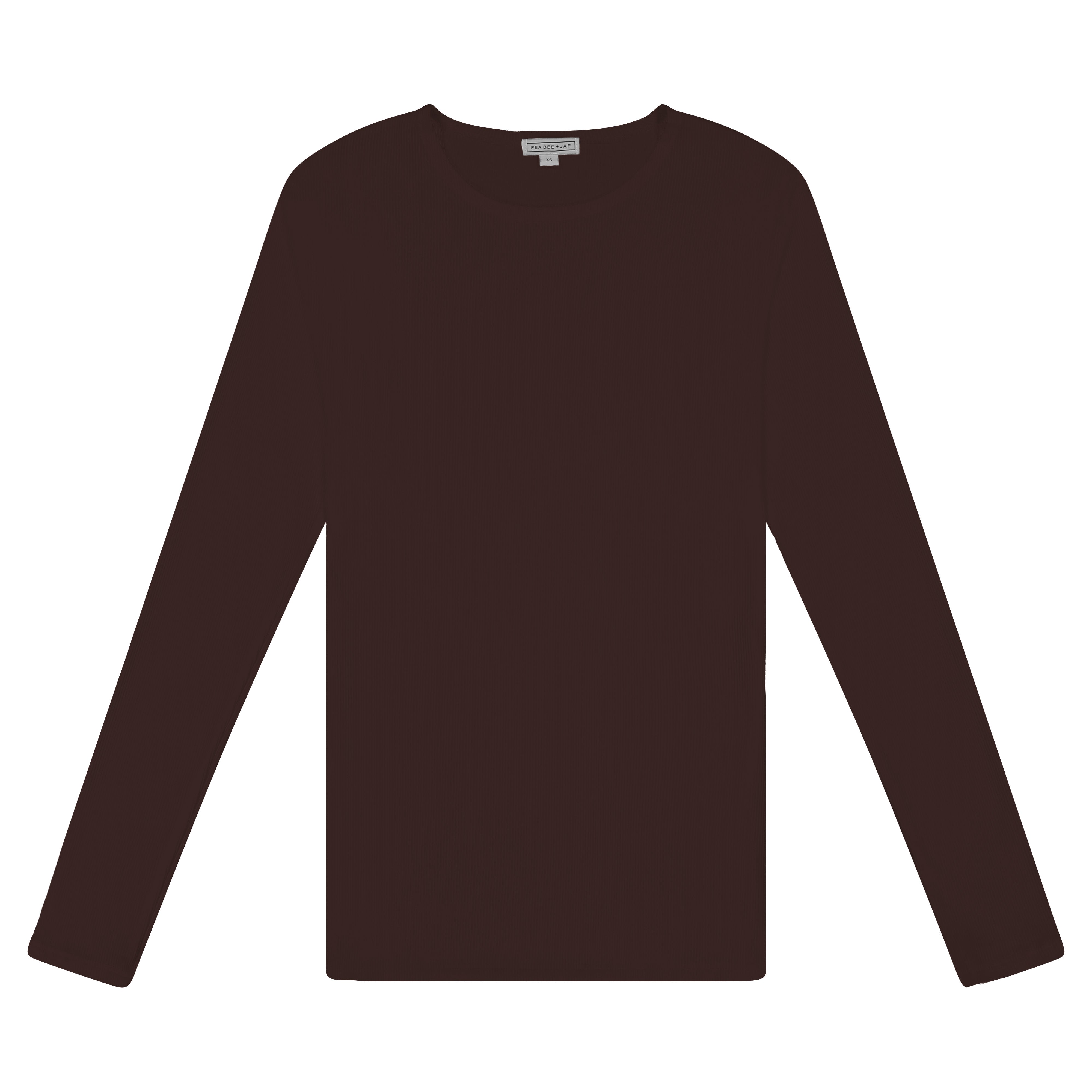 Ribbed Long Sleeve Shell