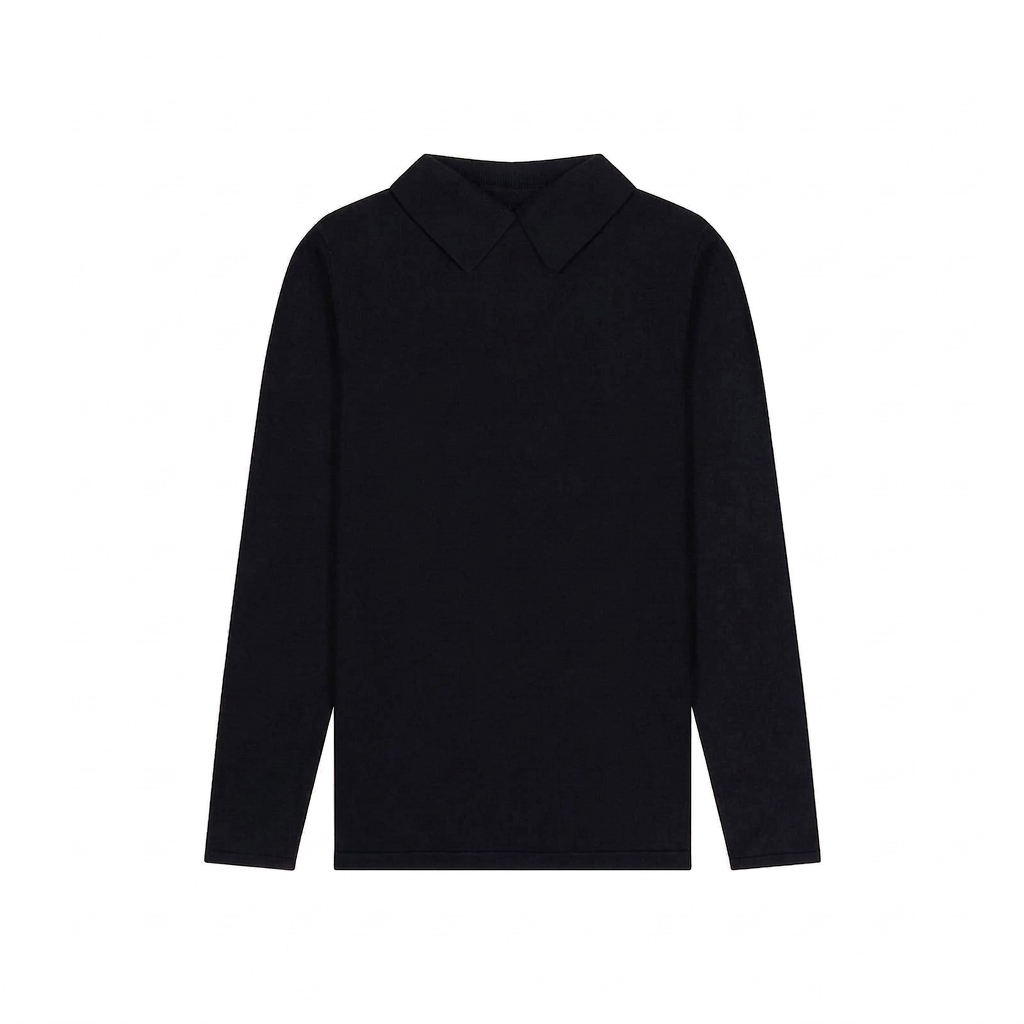 Kids Flat Knit Collared Sweater