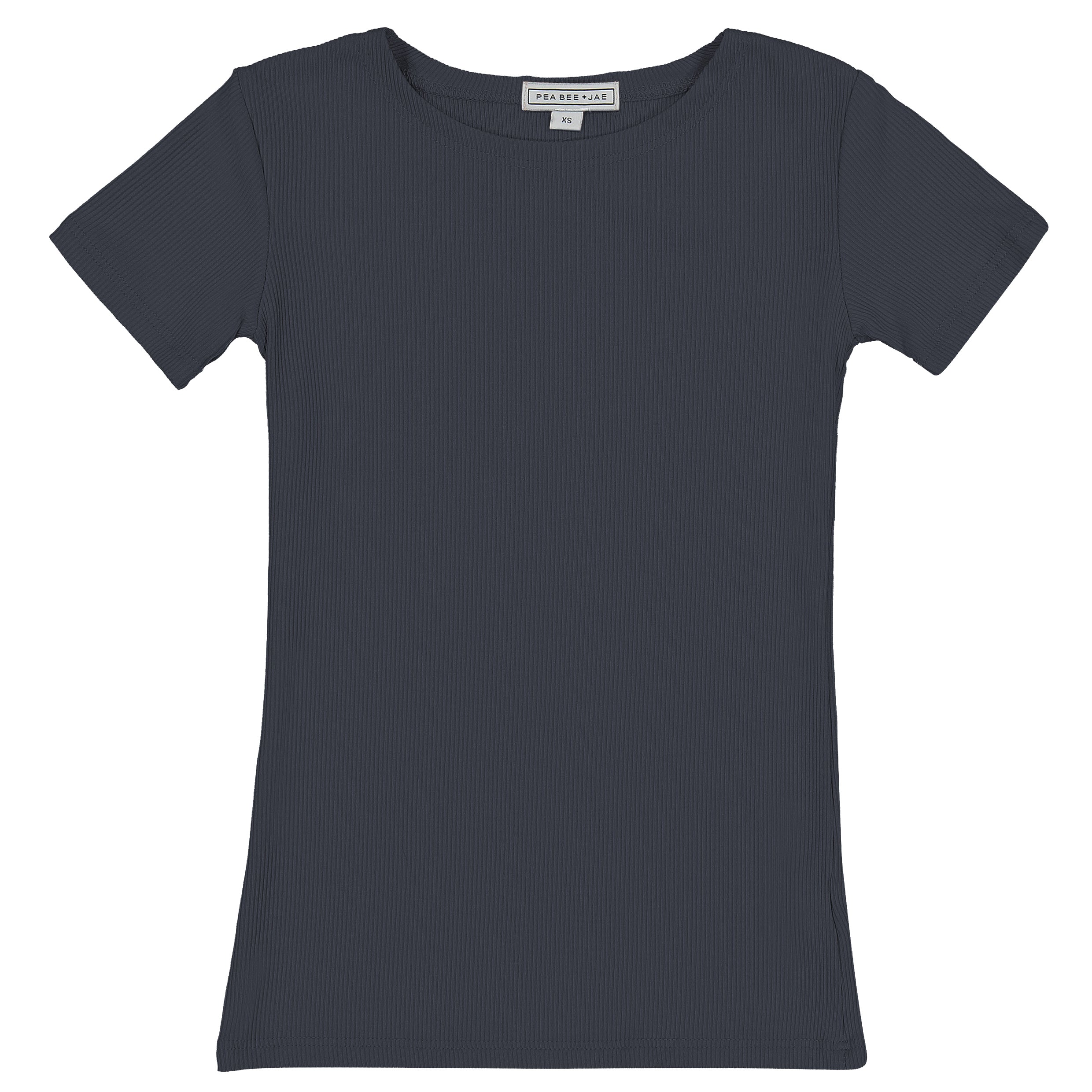 Kids Ribbed Short Sleeve Shell