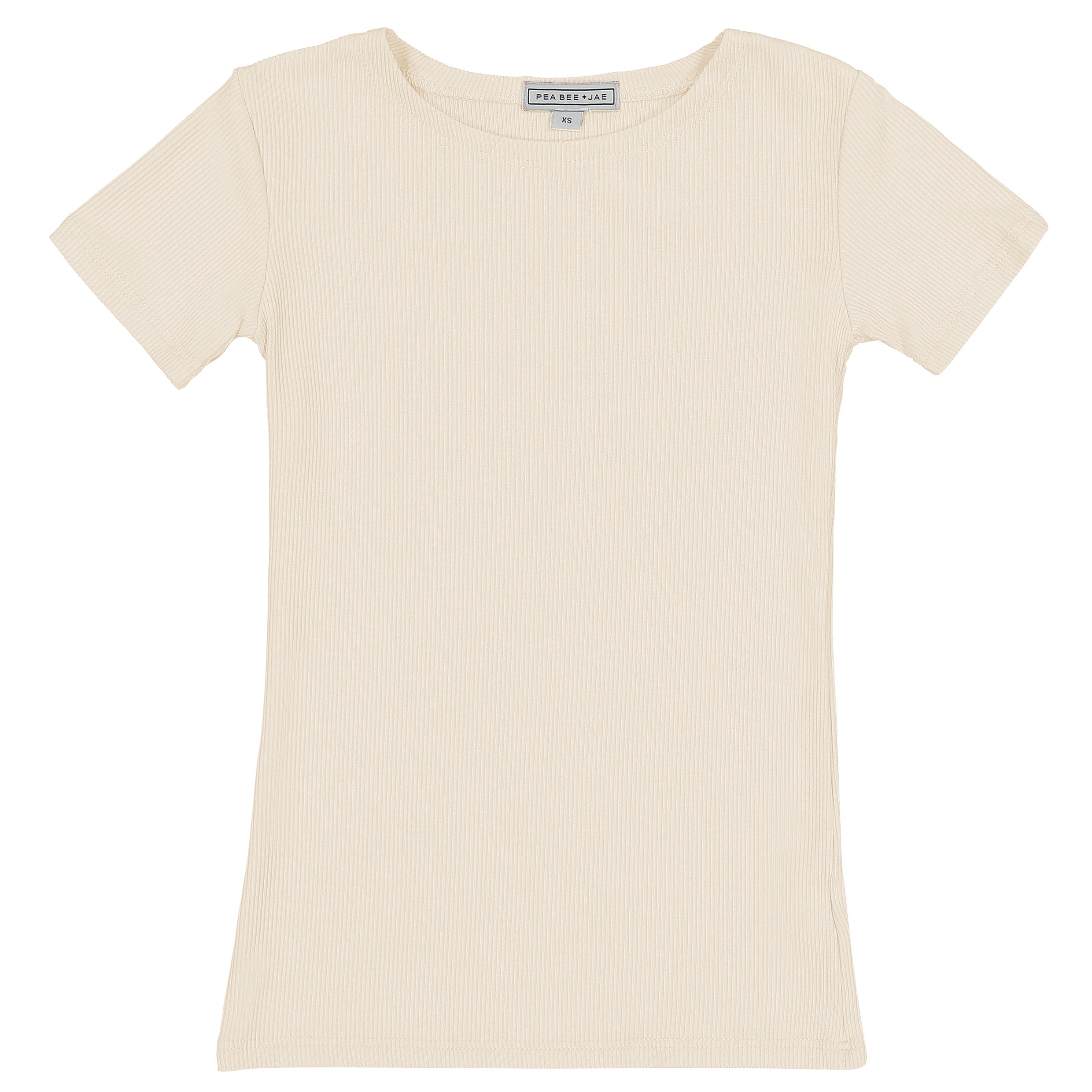 Kids Ribbed Short Sleeve Shell