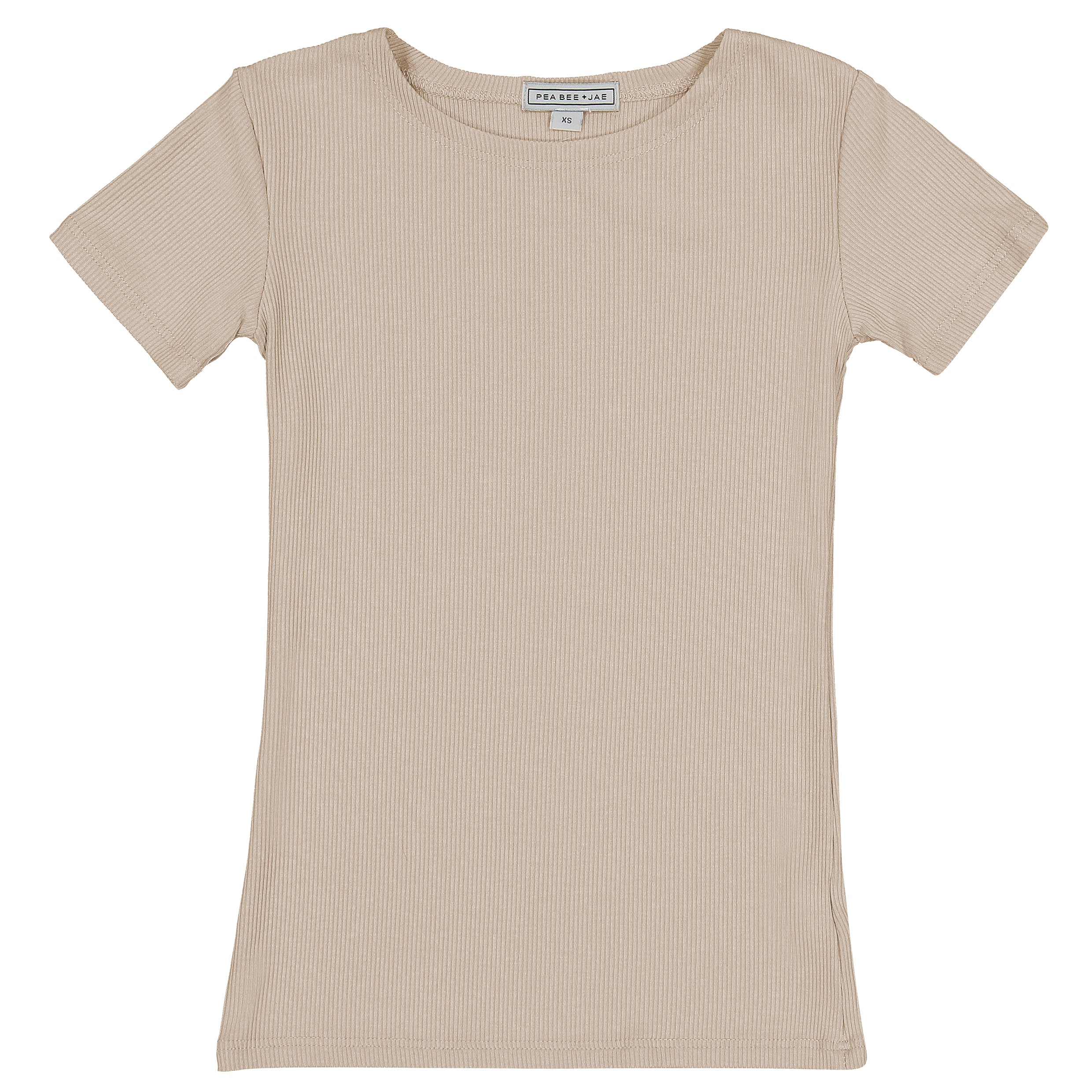 Kids Ribbed Short Sleeve Shell