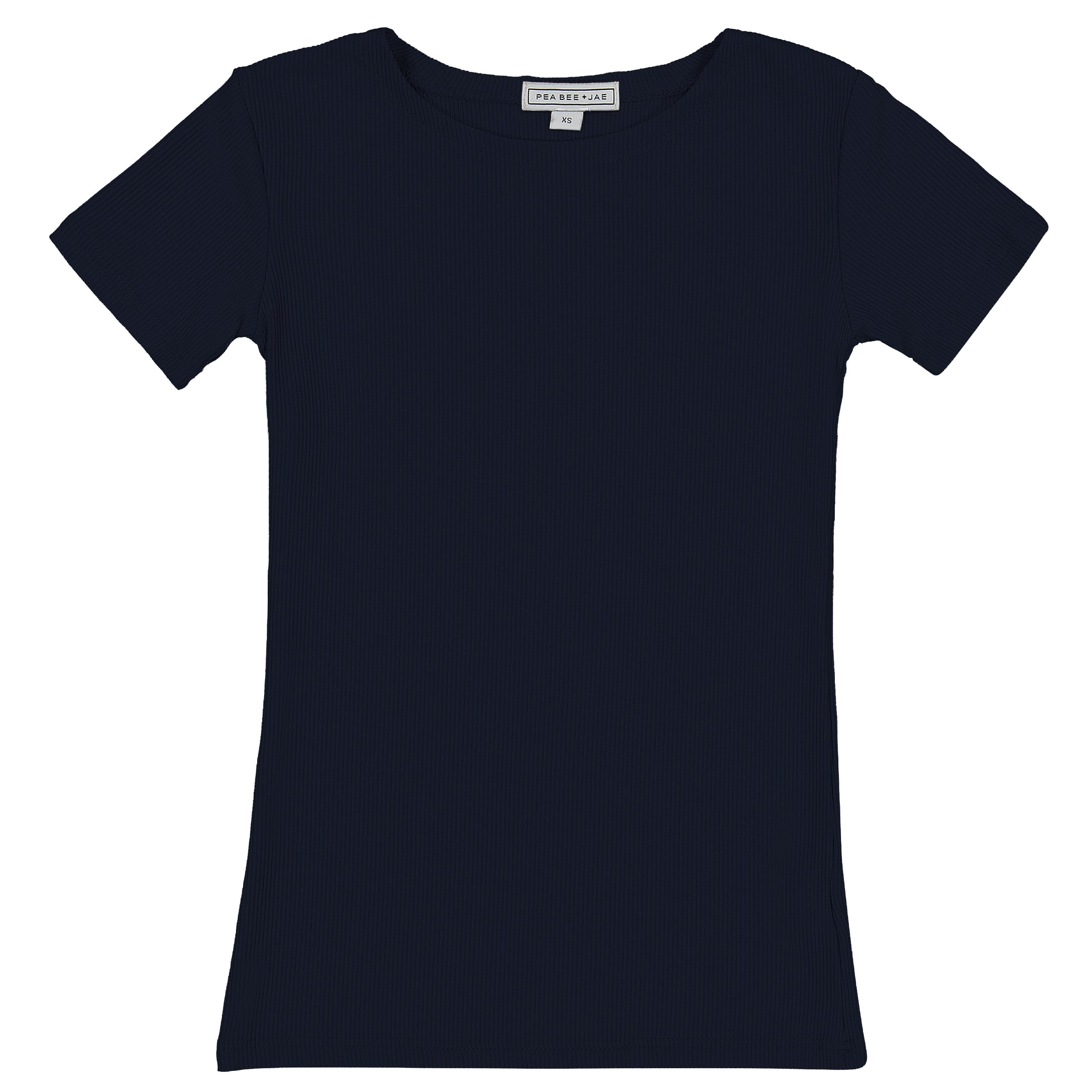 Kids Ribbed Short Sleeve Shell