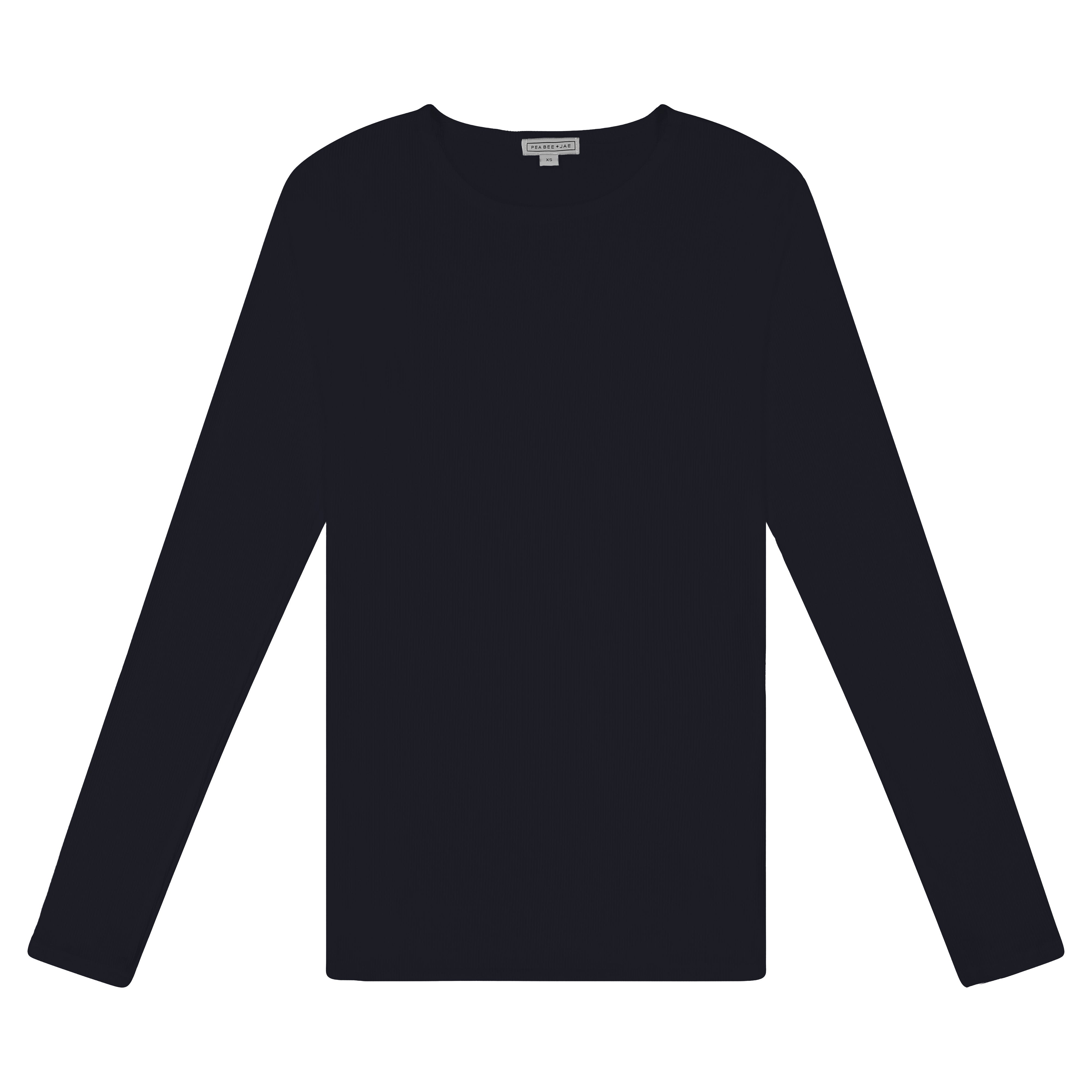 Ribbed Long Sleeve Shell