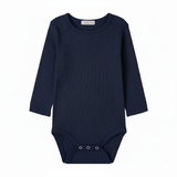 Ribbed Baby Bodysuit  Long Sleeve