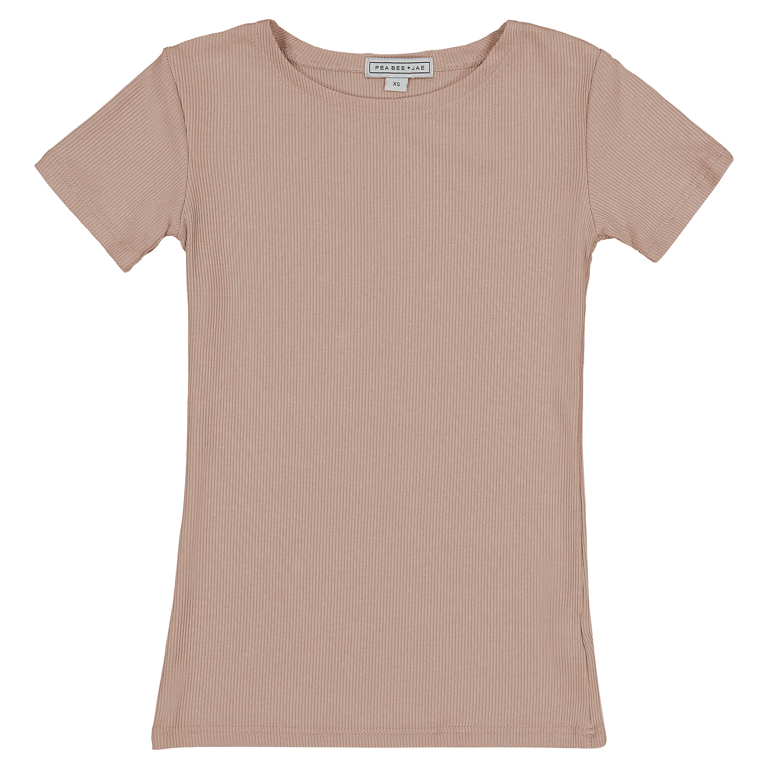 Kids Ribbed Short Sleeve Shell