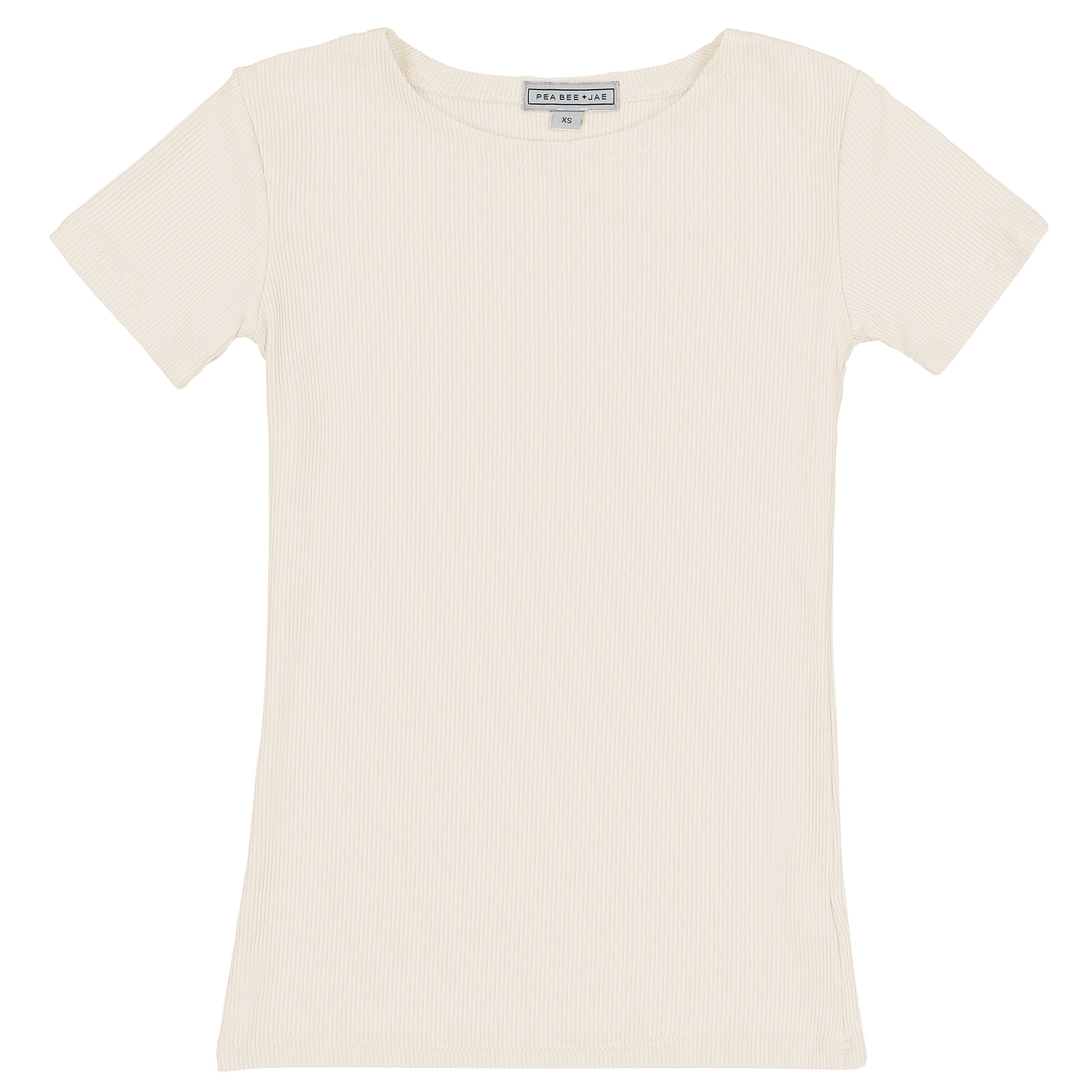Kids Ribbed Short Sleeve Shell