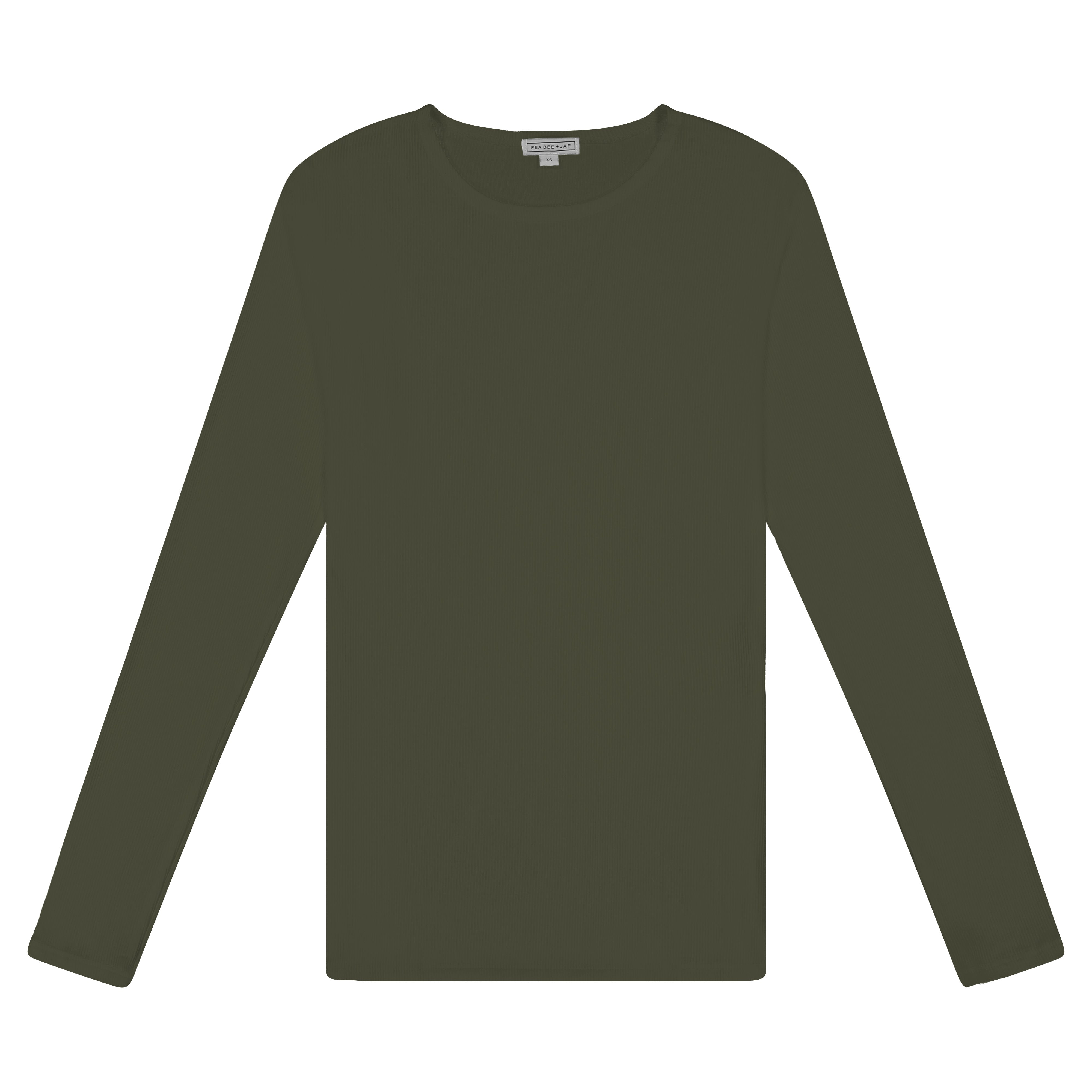 Kids Ribbed Long Sleeve Shell