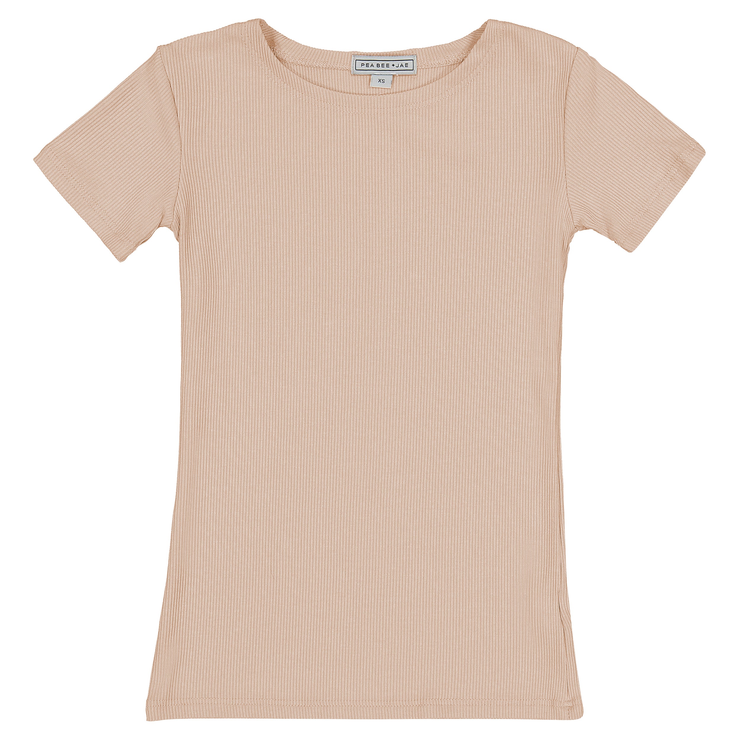 Kids Ribbed Short Sleeve Shell