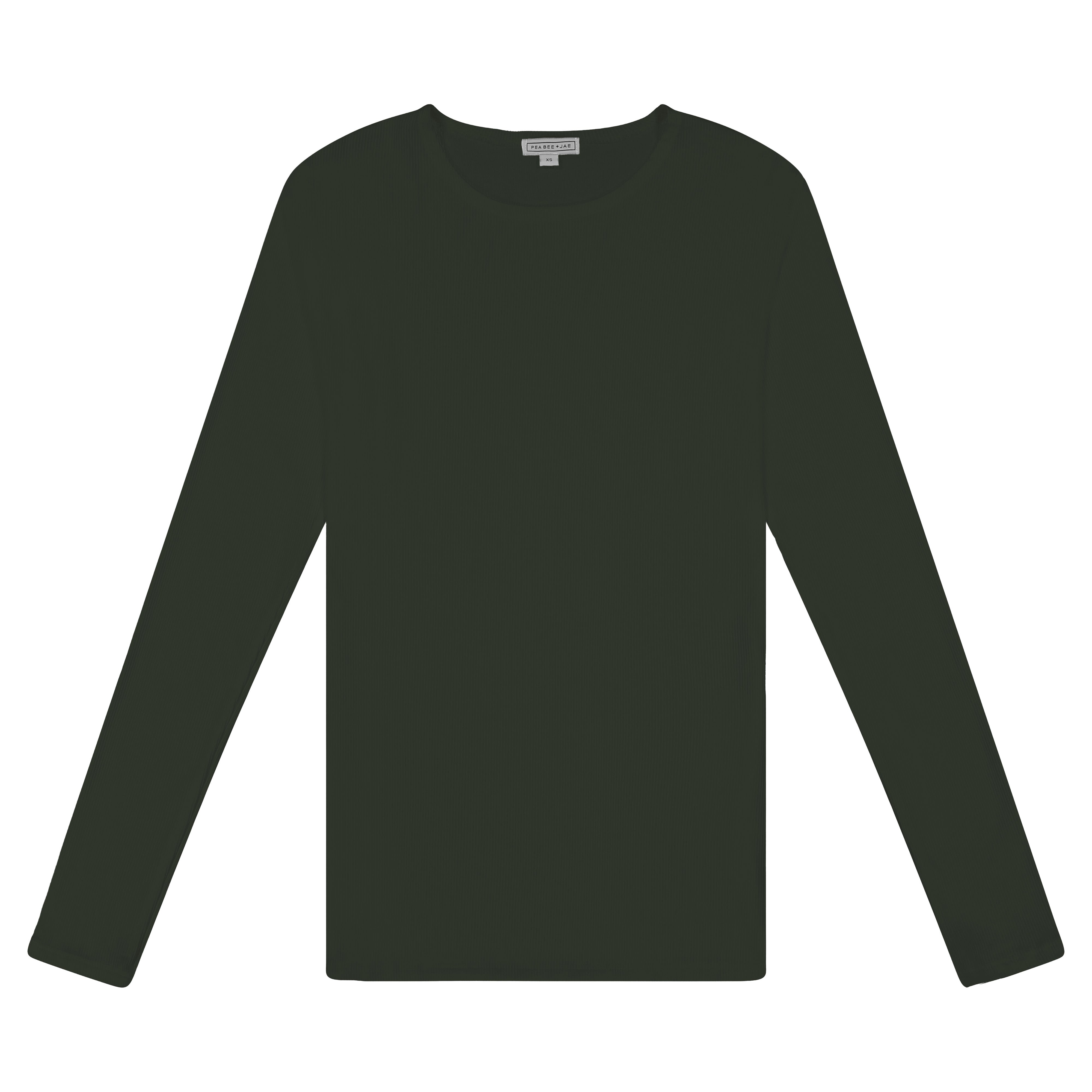 Ribbed Long Sleeve Shell