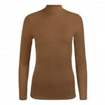 WOMENS RIBBED LONG SLEEVE MOCK-NECK COLORS