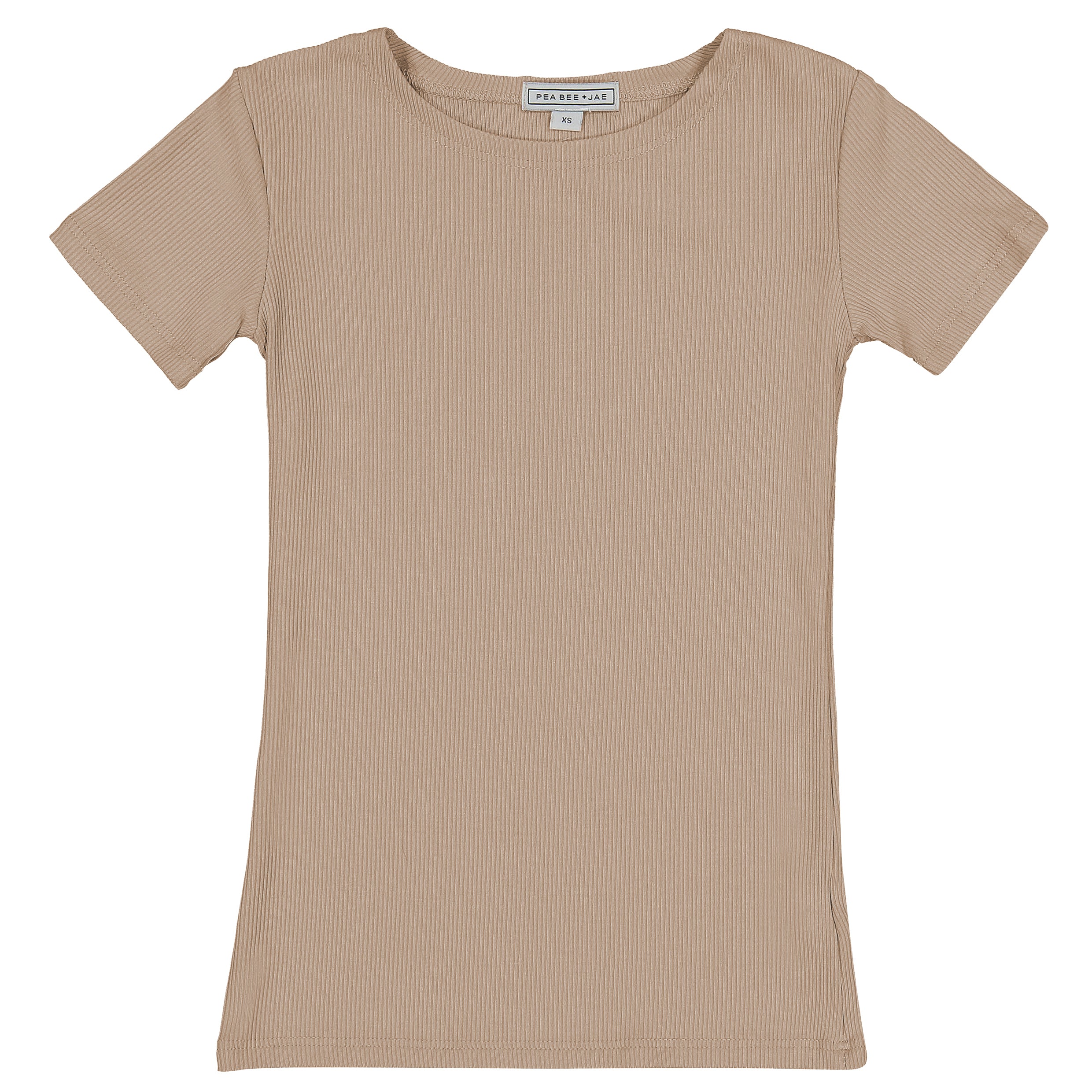 Kids Ribbed Short Sleeve Shell