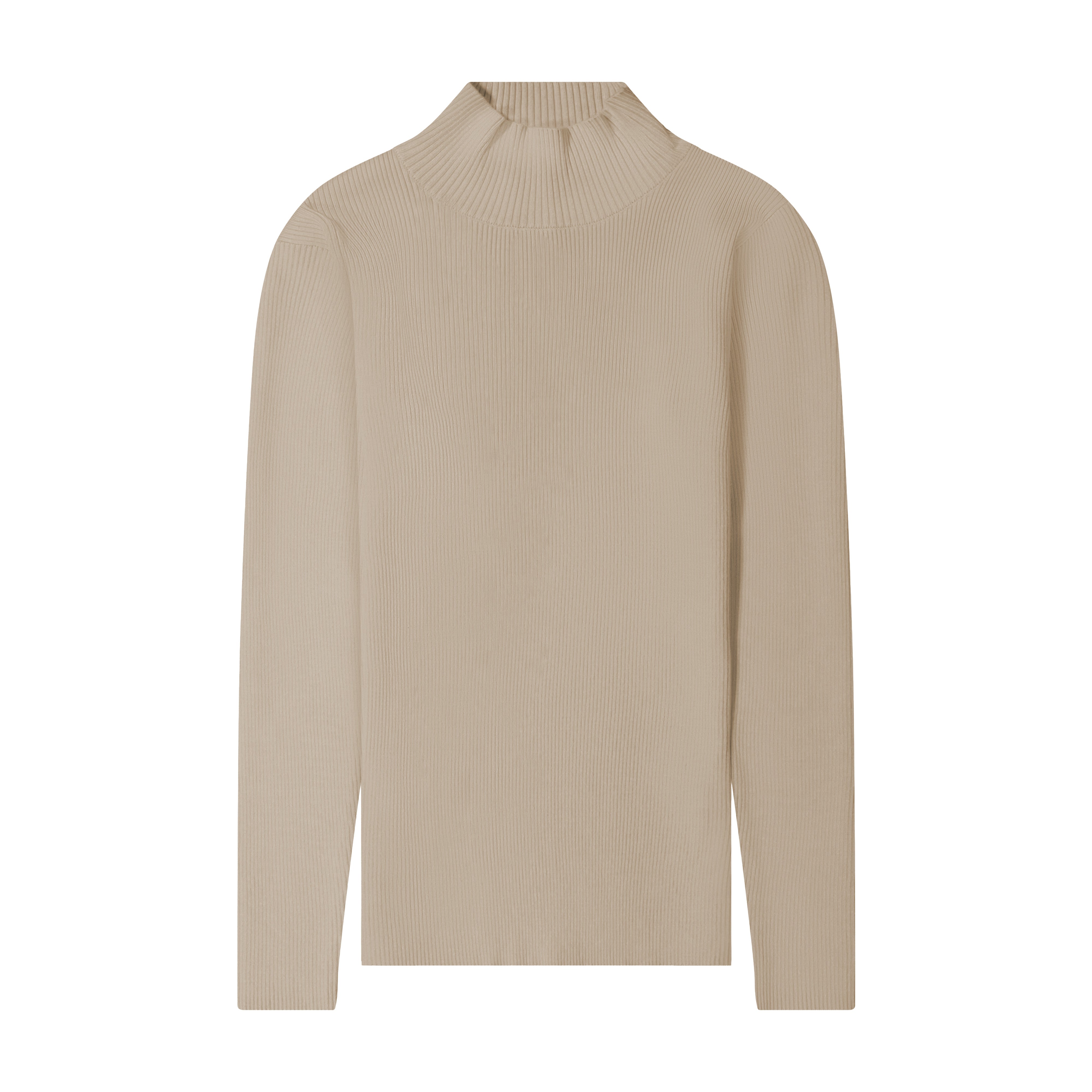 Thin Ribbed Mockneck Sweater
