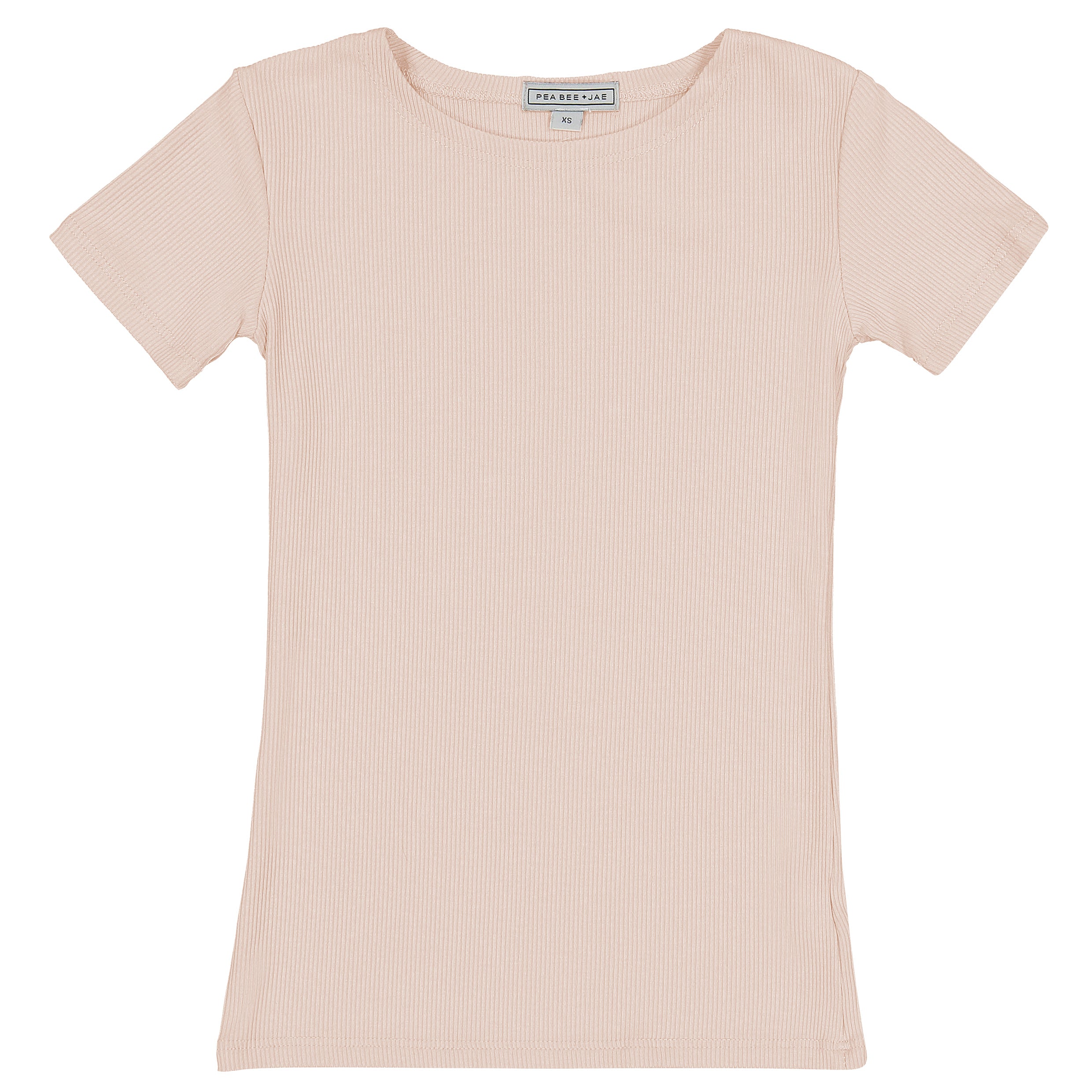 Kids Ribbed Short Sleeve Shell