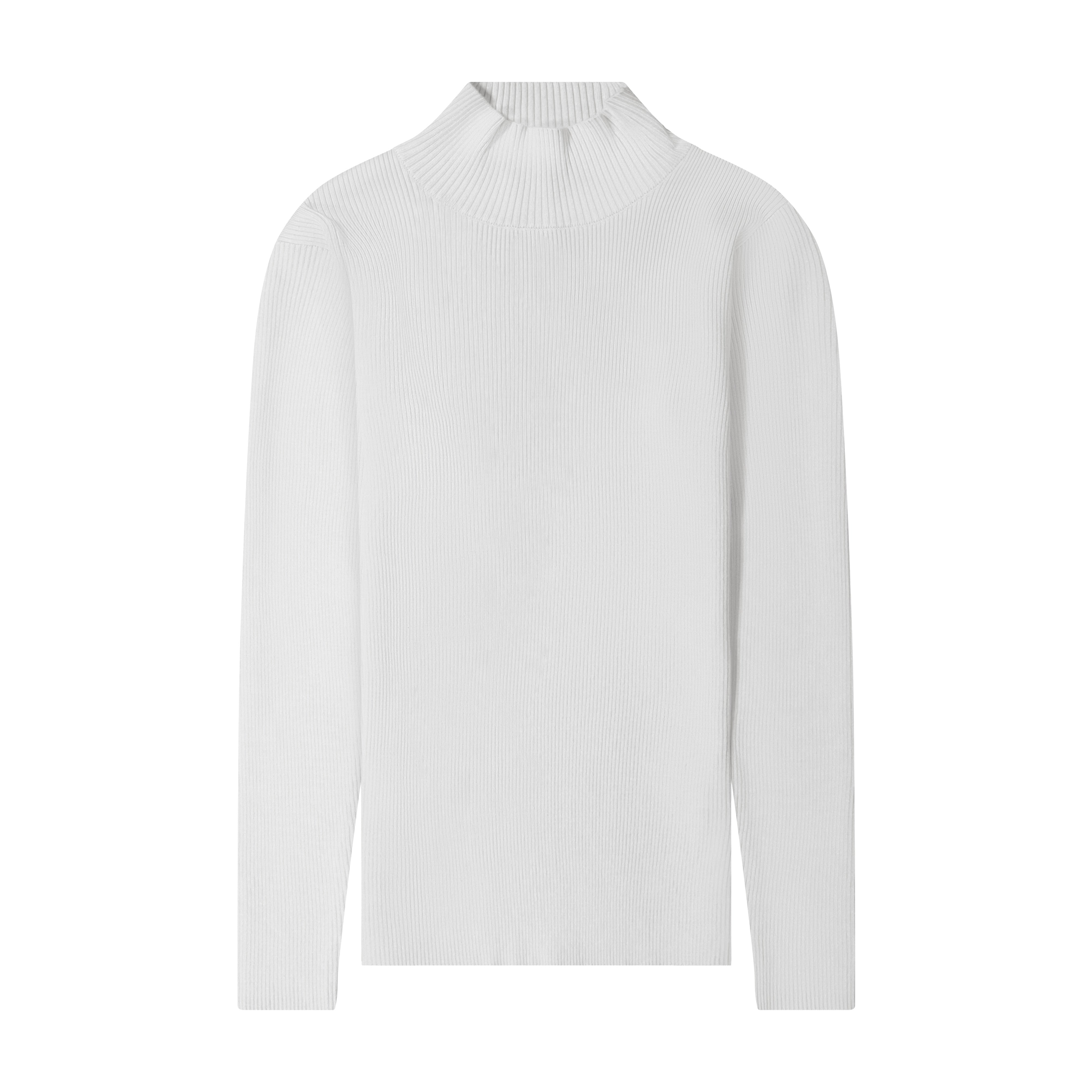 Thin Ribbed Mockneck Sweater