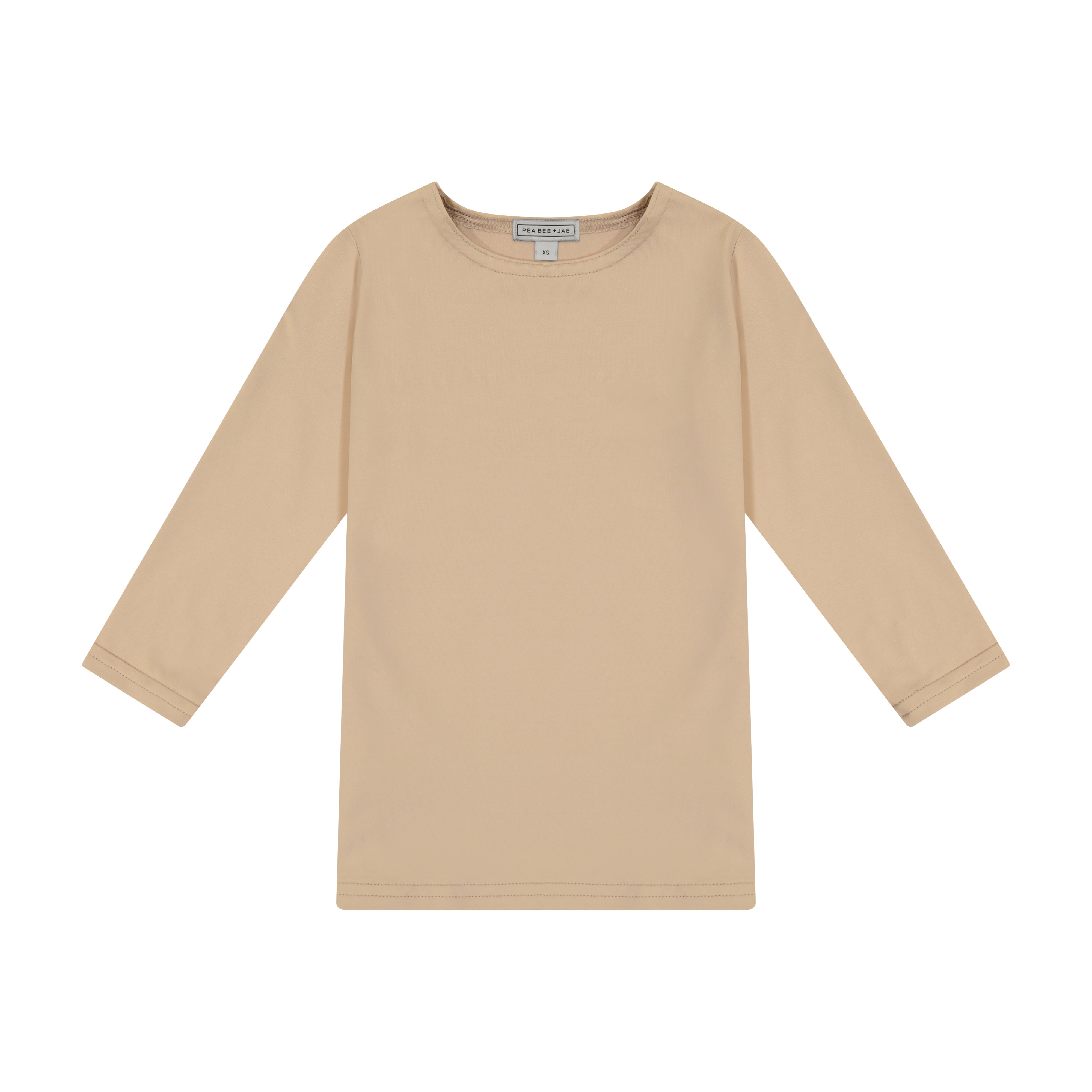 Kids Nylon/Lycra 3/4 Sleeve Shell