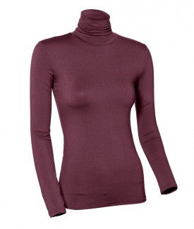 Modal Long Sleeve Turtleneck Shell