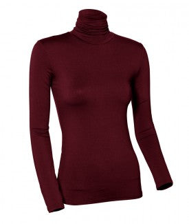 Modal Long Sleeve Turtleneck Shell