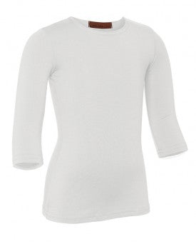 Kids Nylon/Lycra 3/4 Sleeve Shell