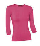WOMENS COTTON 3/4 SLEEVE COLORS