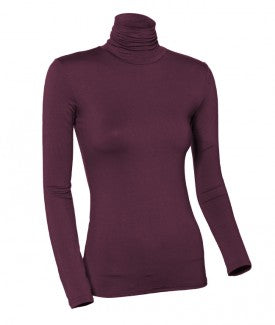 Modal Long Sleeve Turtleneck Shell